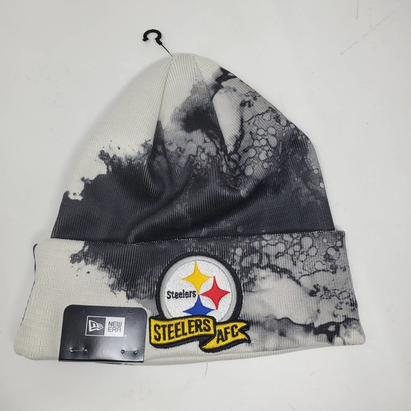 NEW New Era 2022 Sideline Ink Dye Cuffed Knit Hat - Pittsburgh Steelers - Picture 1 of 5